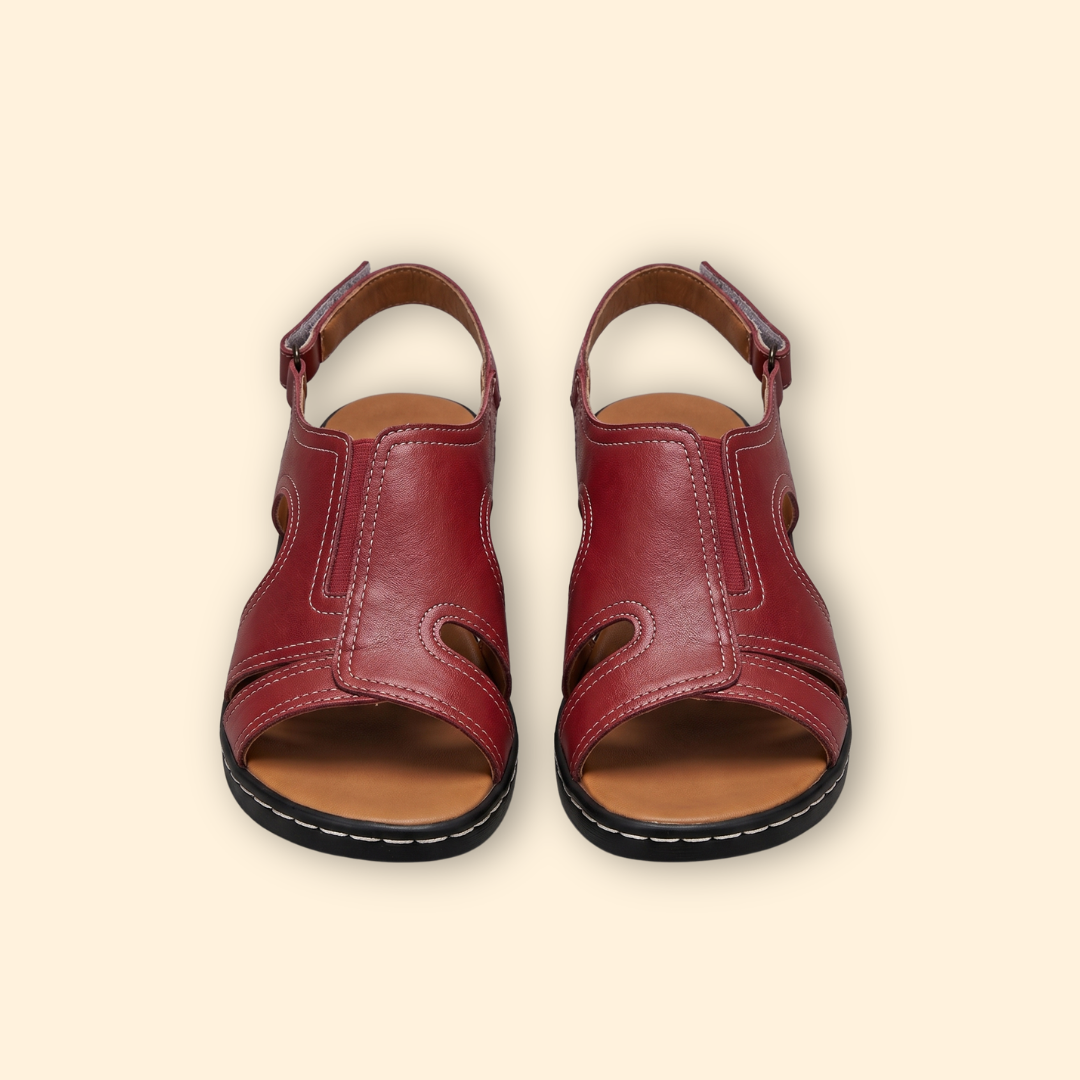 Women's Adjustable Sandals with Stitching