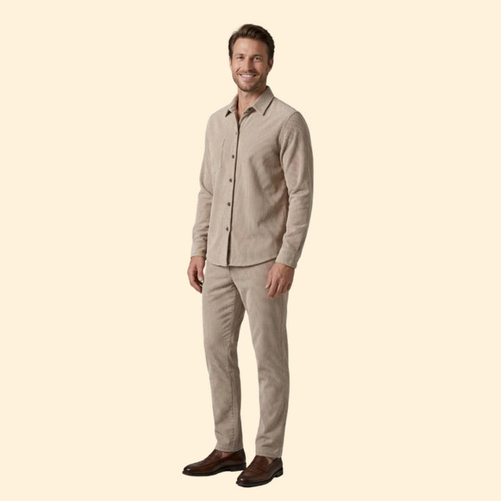 Men’s Button-Down Shirt with Long Sleeves
