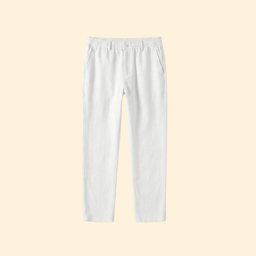 Men’s Casual Summer Trousers with Elastic Waist