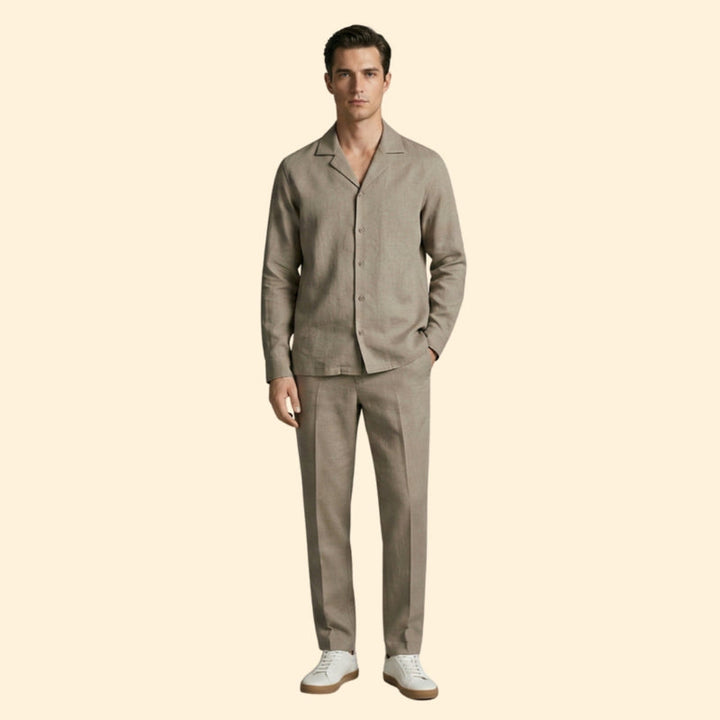 Men’s Long Sleeve Set with Relaxed Pants