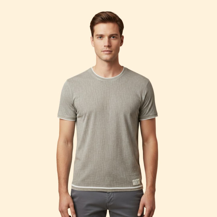 Men’s Vintage Fit T-shirt with Contrast Trim