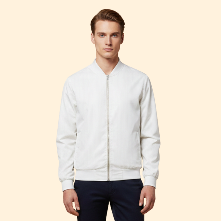 Men’s Bomber Jacket with Elastic Cuffs