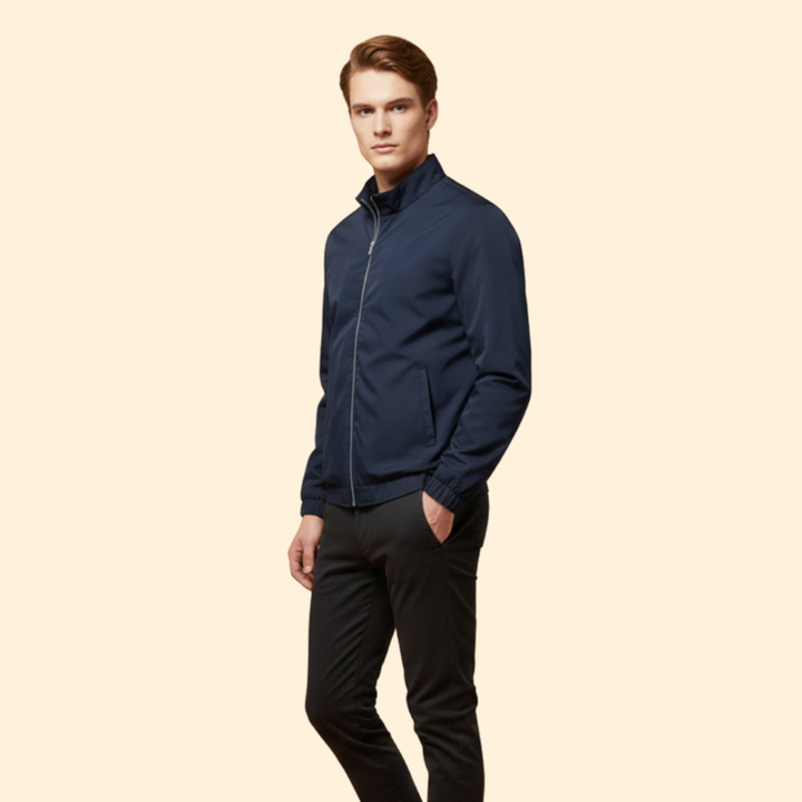 Men’s Bomber Jacket with Elastic Cuffs
