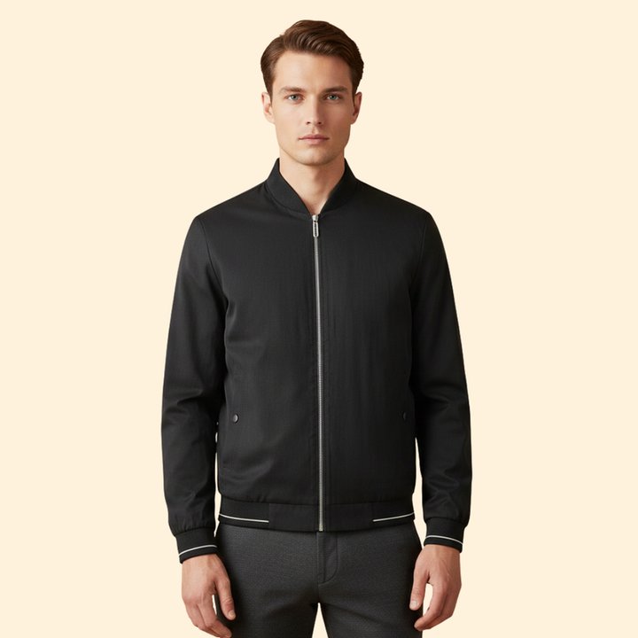 Men’s Bomber Jacket with Sporty Design
