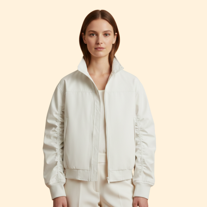 Men’s Bomber Jacket with Structured Sleeves