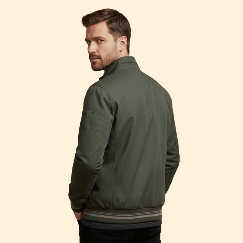 Men’s Bomber Jacket with Zipper Pockets
