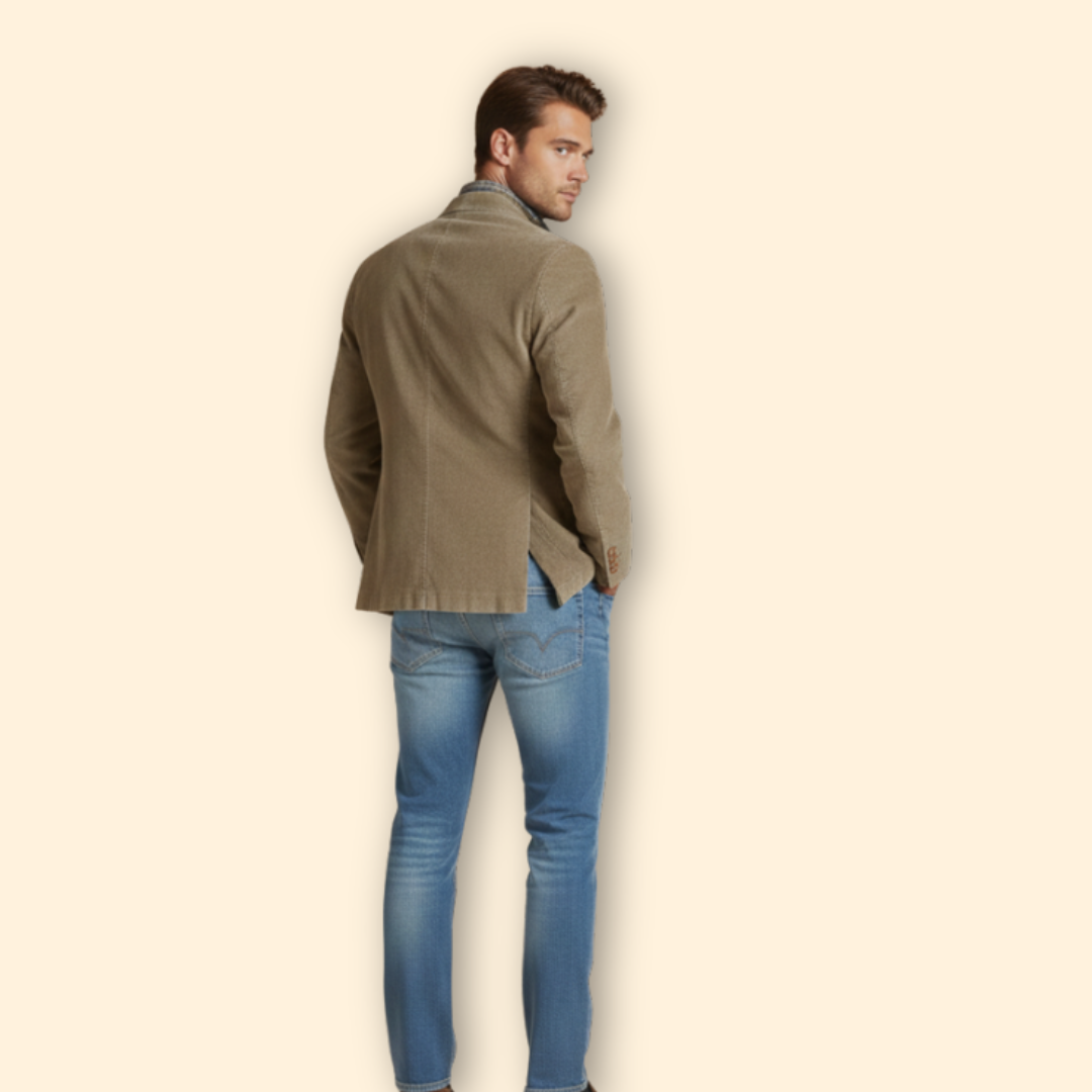 Men’s Button Front Jacket with Lapels