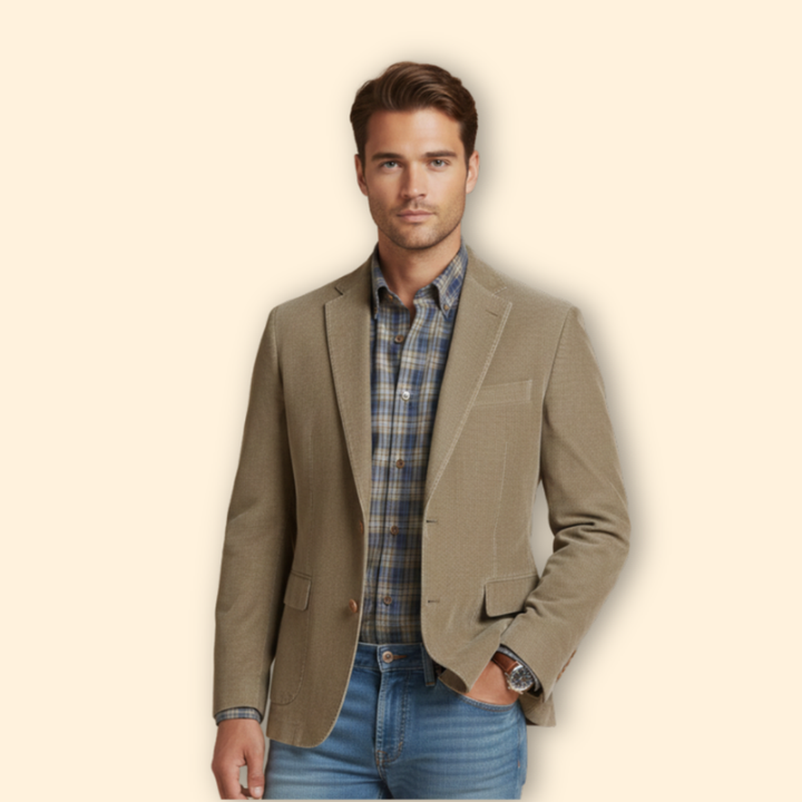Men’s Button Front Jacket with Lapels