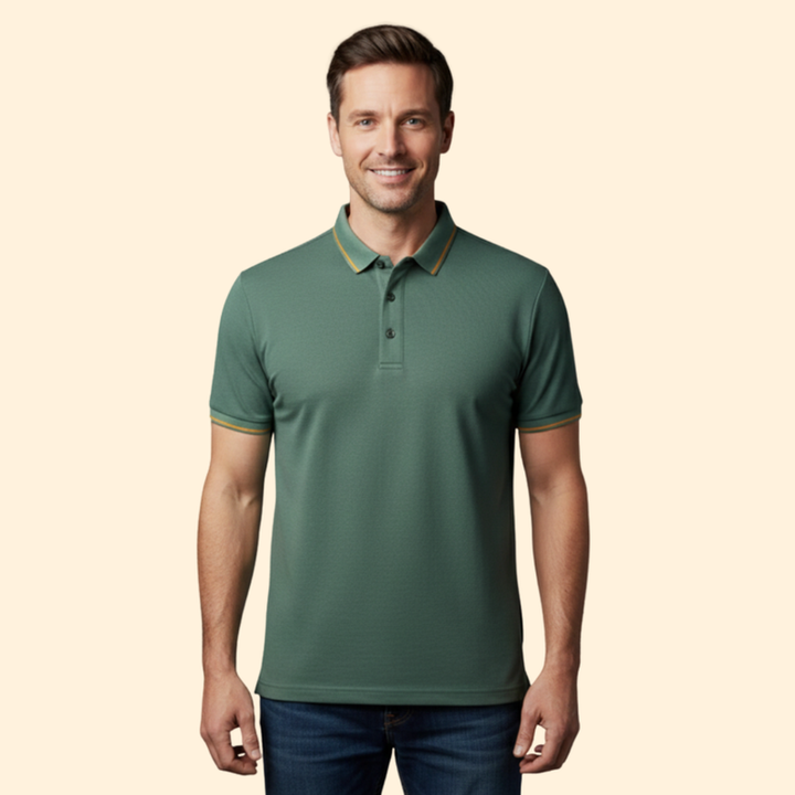 Men’s Polo Shirt with Short Sleeve Style