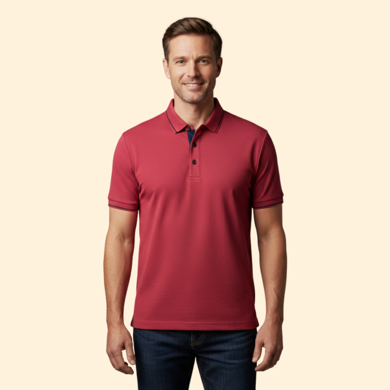 Men’s Polo Shirt with Short Sleeve Style