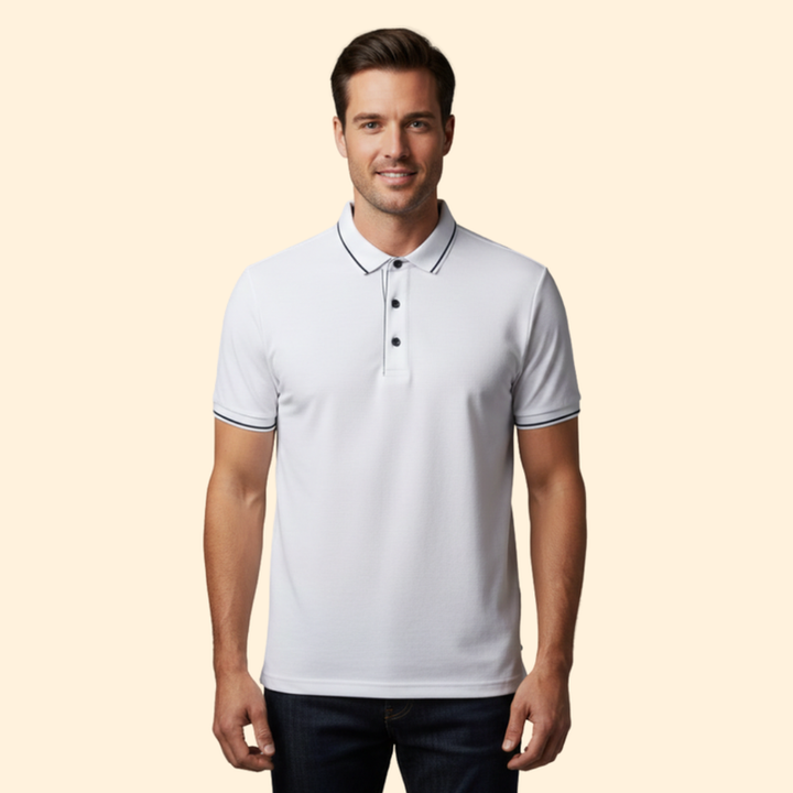 Men’s Polo Shirt with Short Sleeve Style