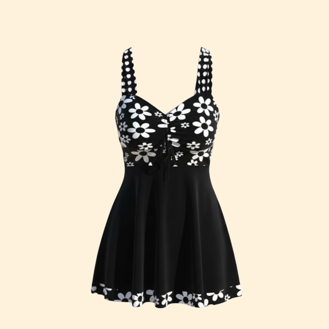 Women’s Beach Dress with Floral Design