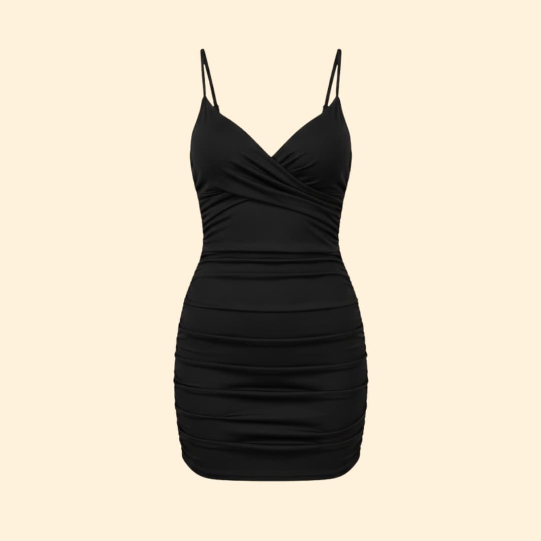 Women's Bodycon Mini Dress V-Neck