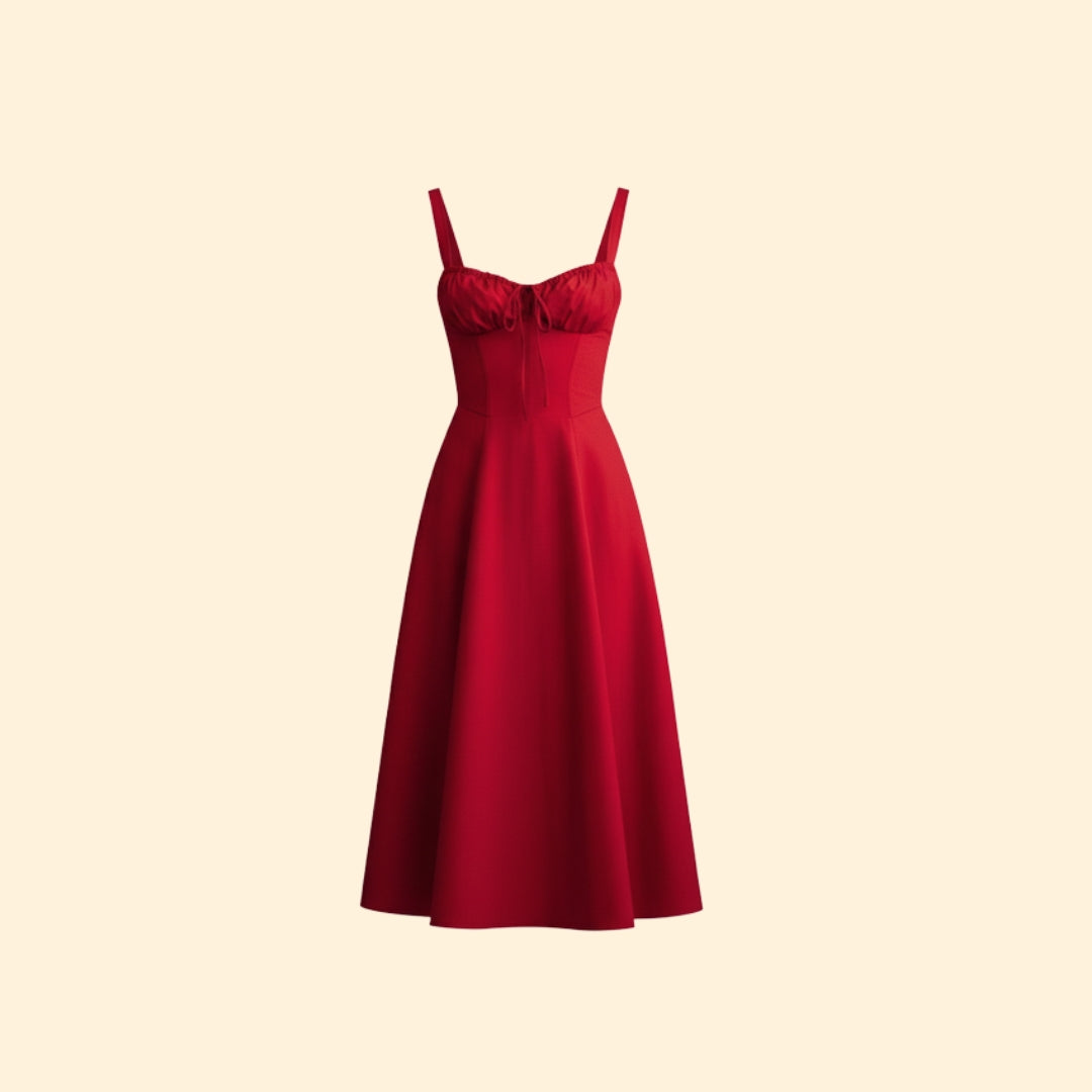 Women’s Corset Dress with Ruffled Skirt