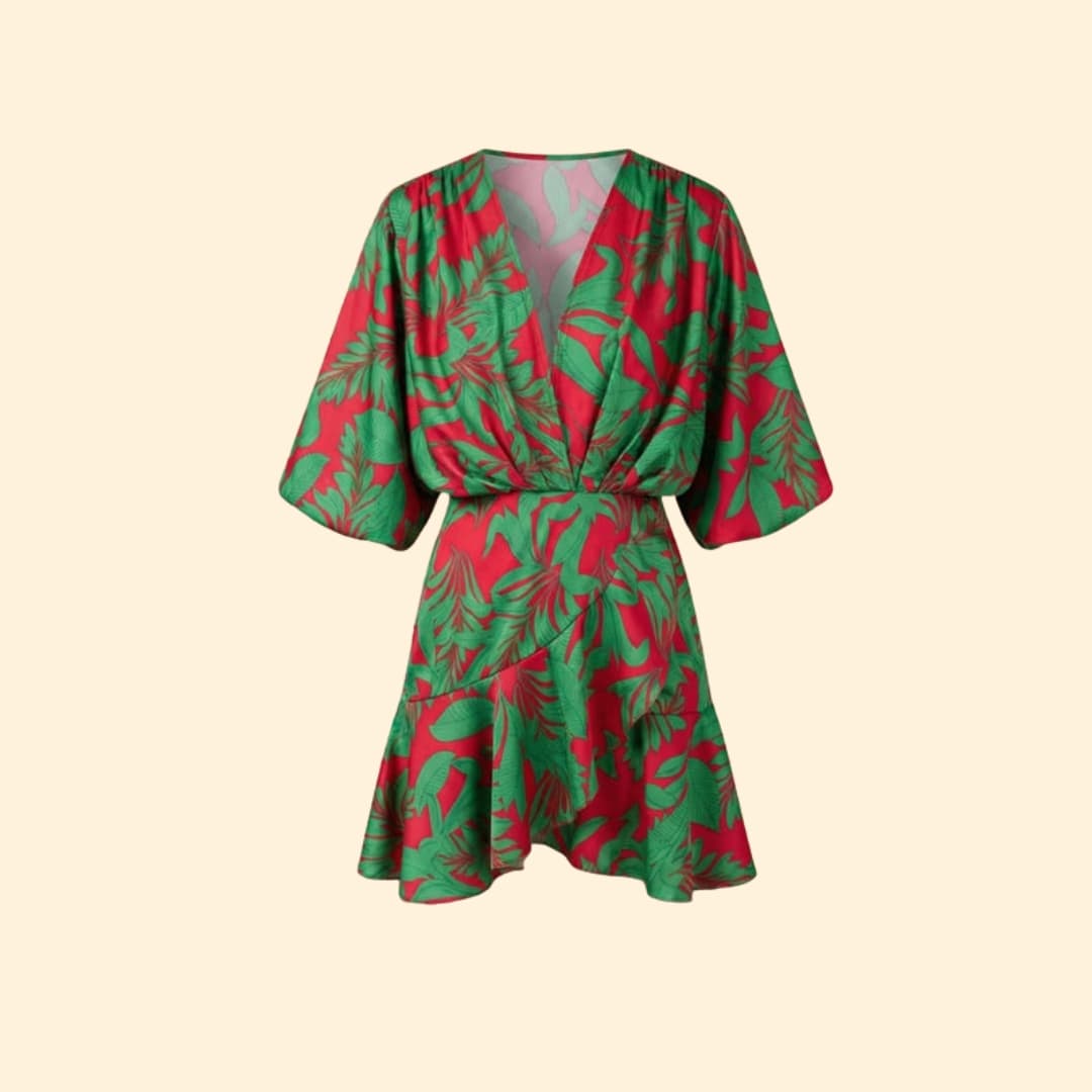 Women's Dress with Batwing Sleeves
