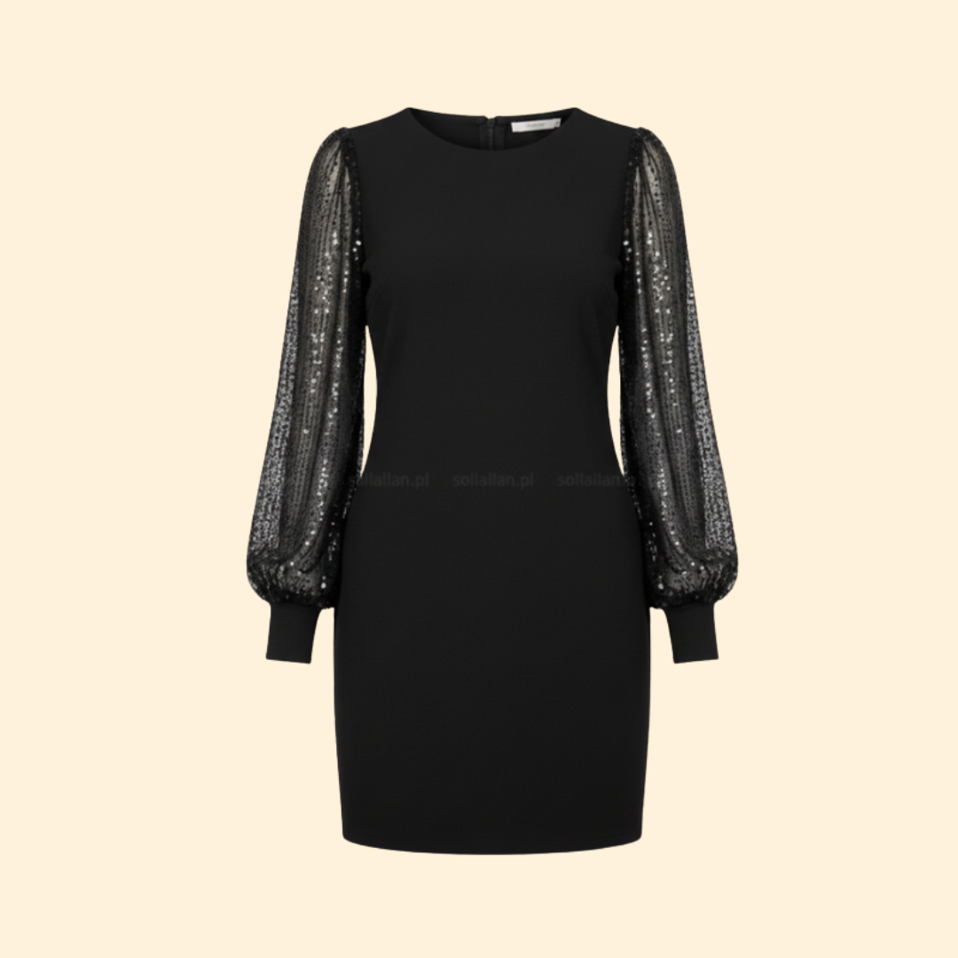 Women's Glitter Sleeve Mini Dress