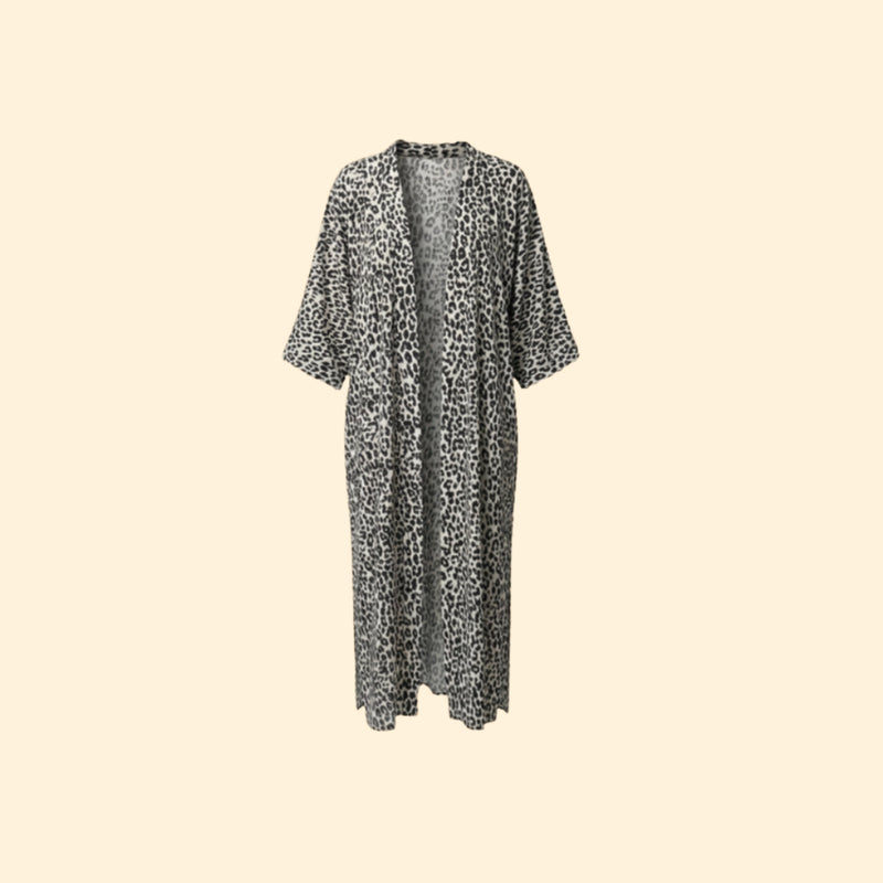 Women’s Long Cover Up Dress with Open Front