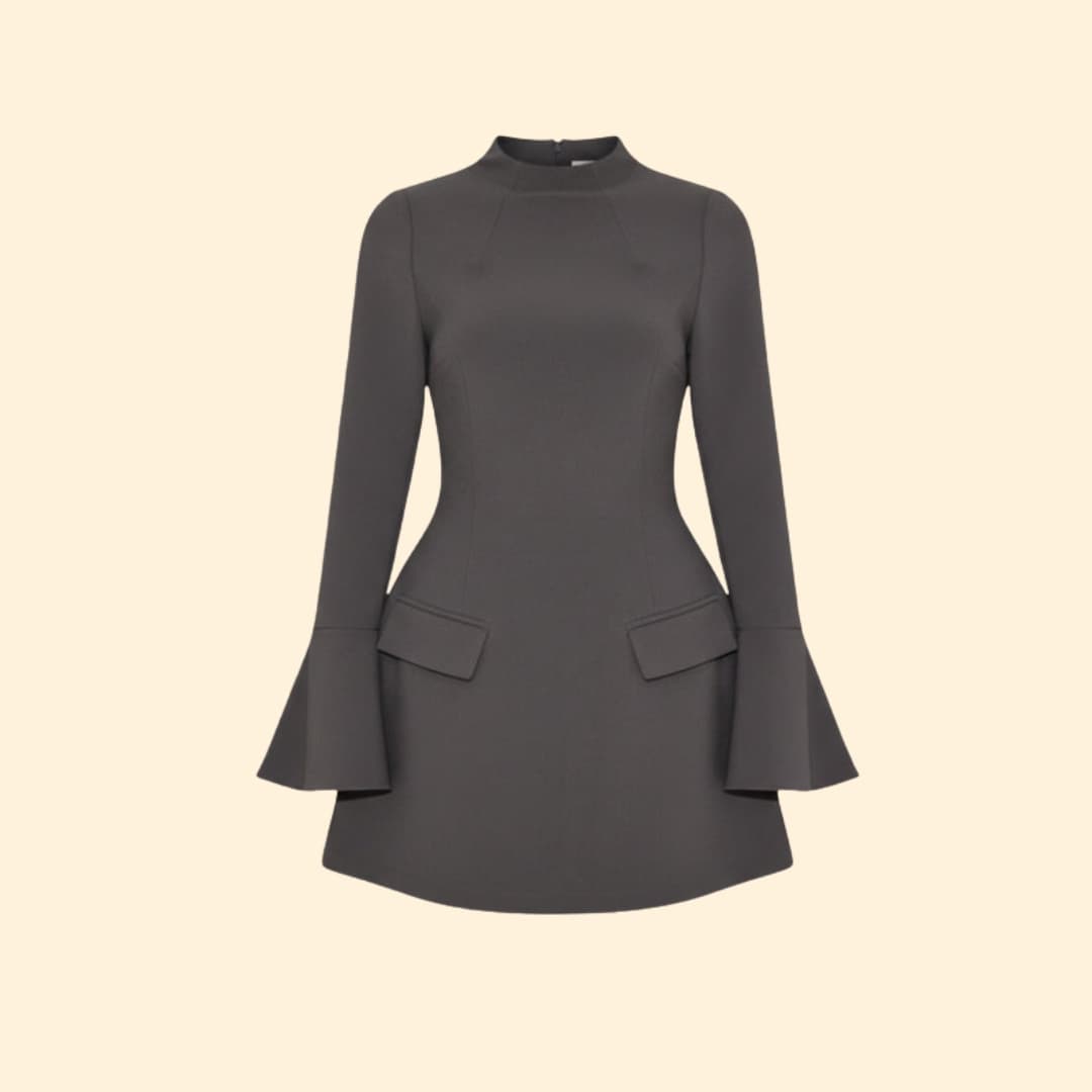Women's Long Sleeve Dress Stand Collar