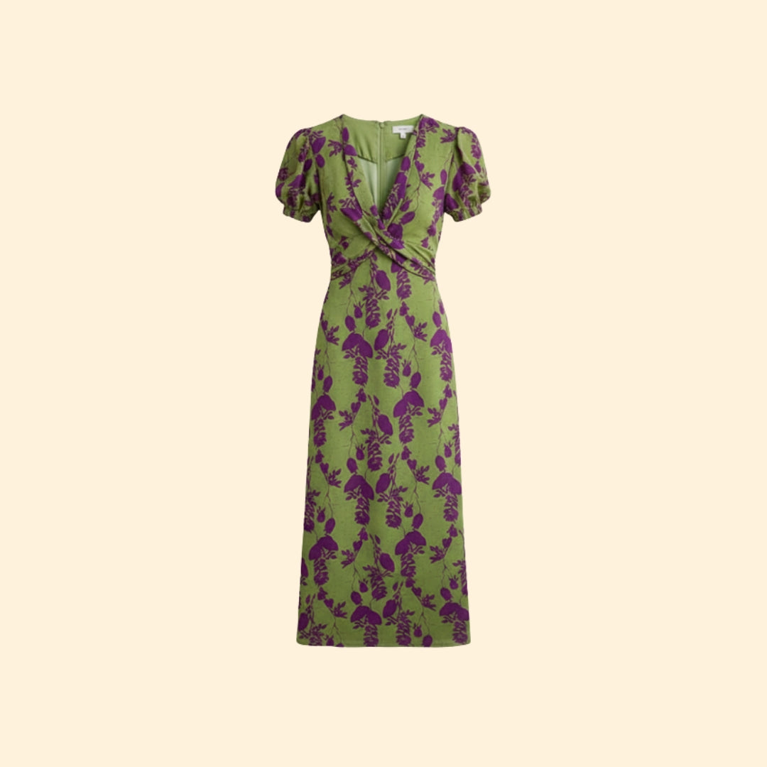 Women’s Midi Dress with Floral Print