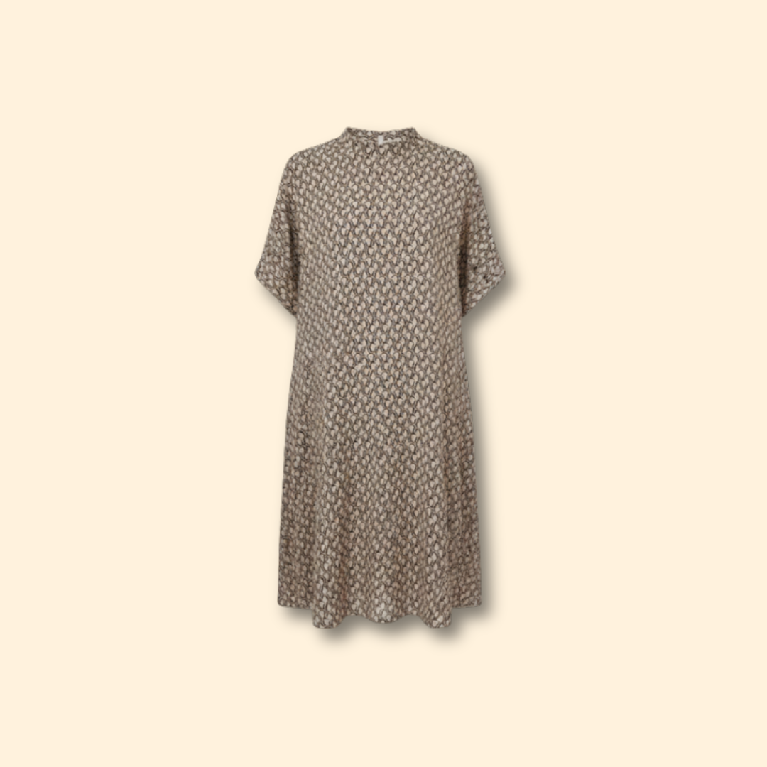 Women's Printed Dress with Side Slit