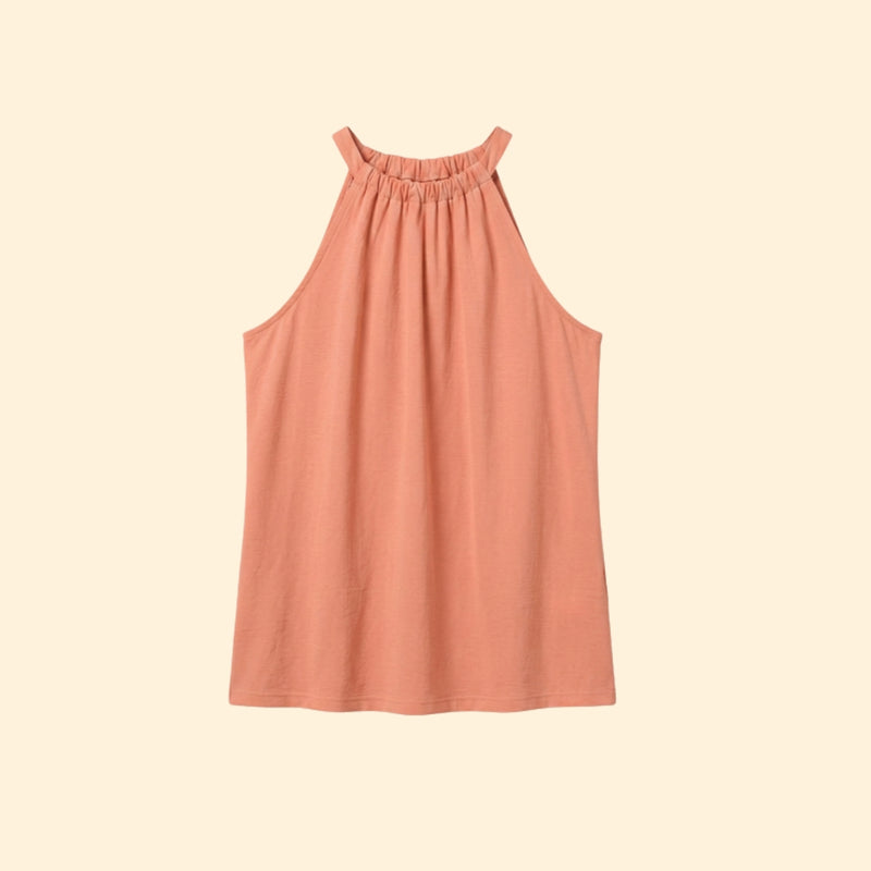 Women’s Sleeveless Top with Halter Design