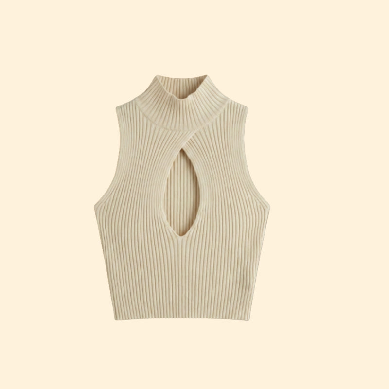 Women’s Sleeveless Top with Keyhole Detail