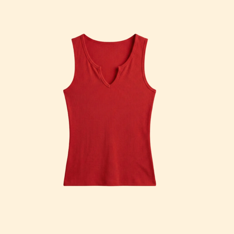 Women's Sleeveless V-Neck Top