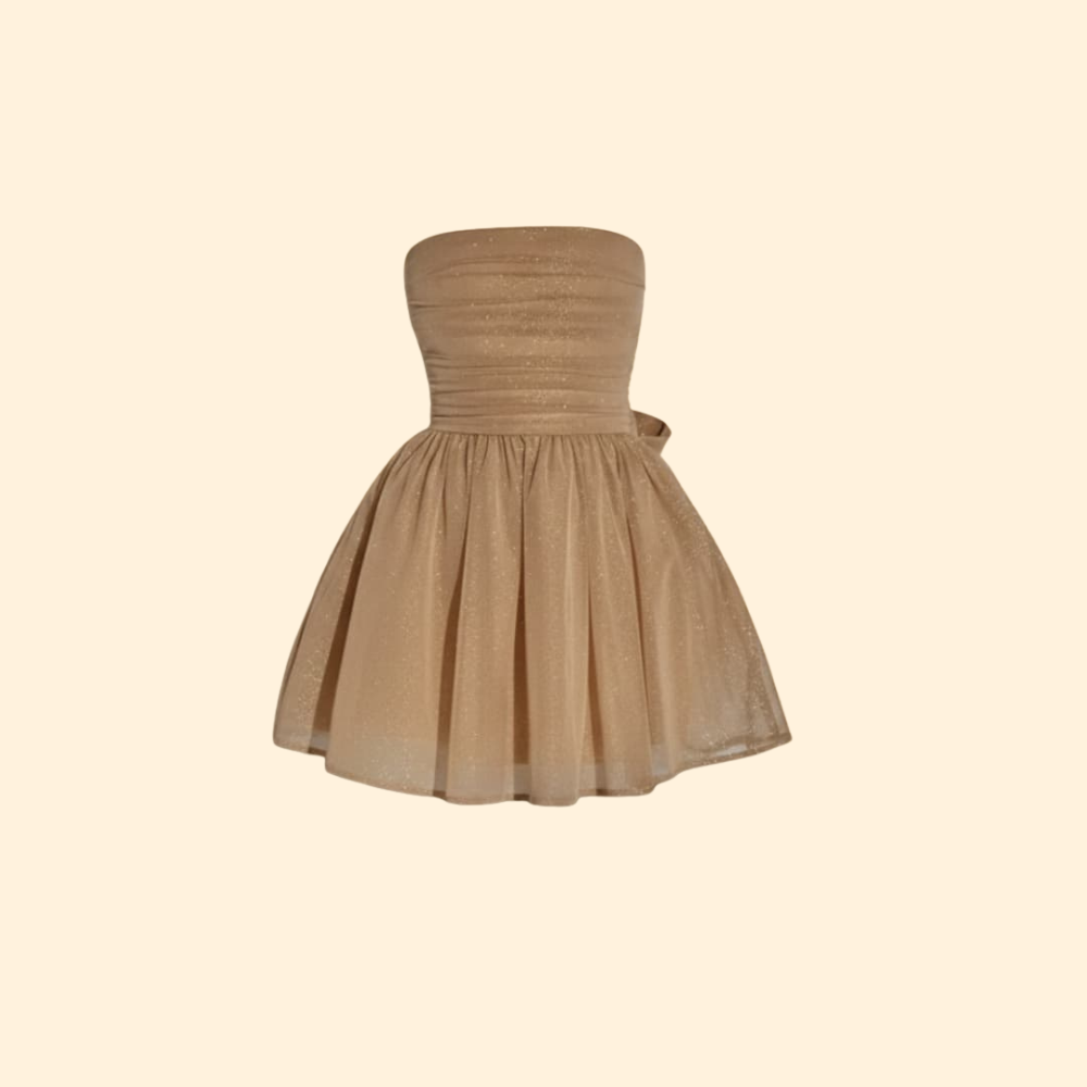 Women’s Sparkling Bow Wedding Guest Dress