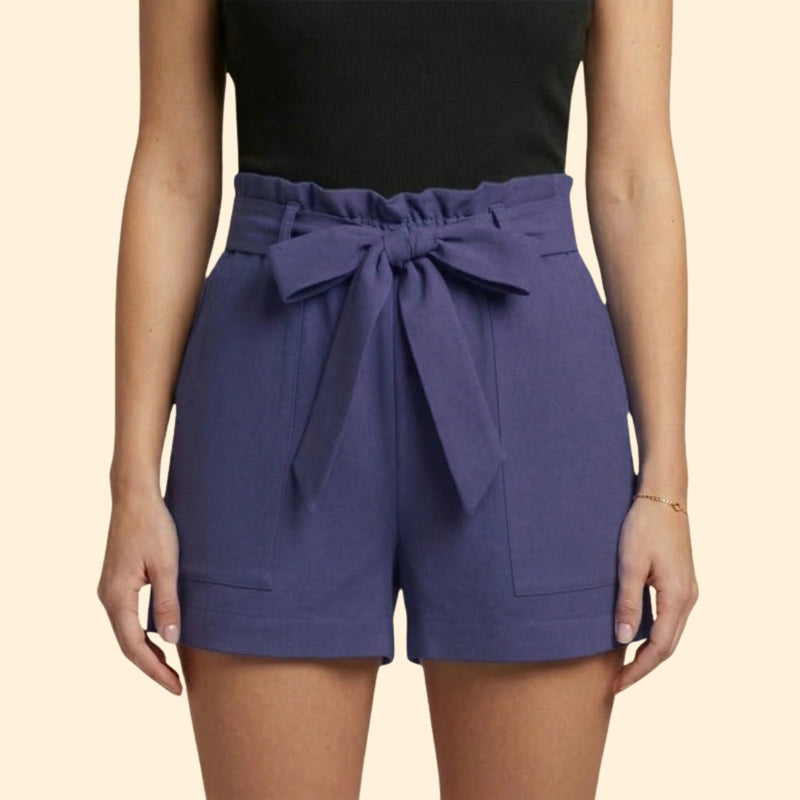 Women’s Summer Shorts with Ruffled Waistband