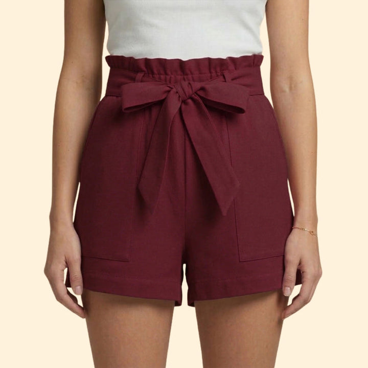 Women’s Summer Shorts with Ruffled Waistband
