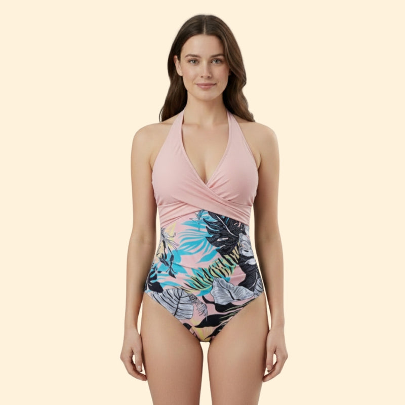 Women’s Swimsuit with Color Block Design