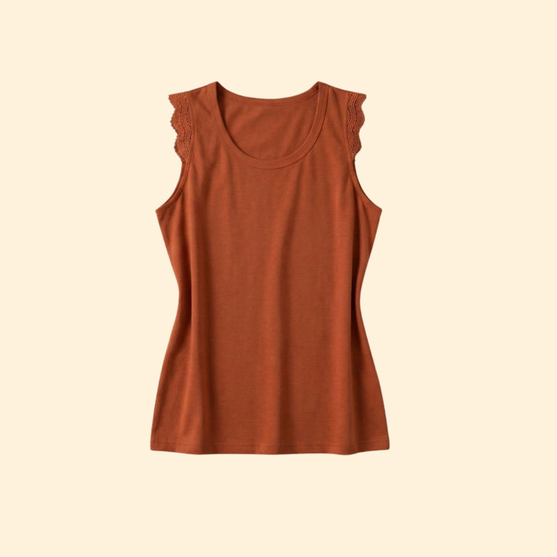 Women’s Tank Top with Lace Sleeves