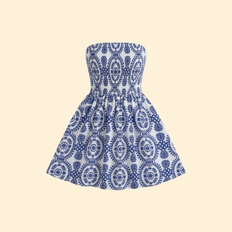 Women’s Tube Dress with Printed Pattern