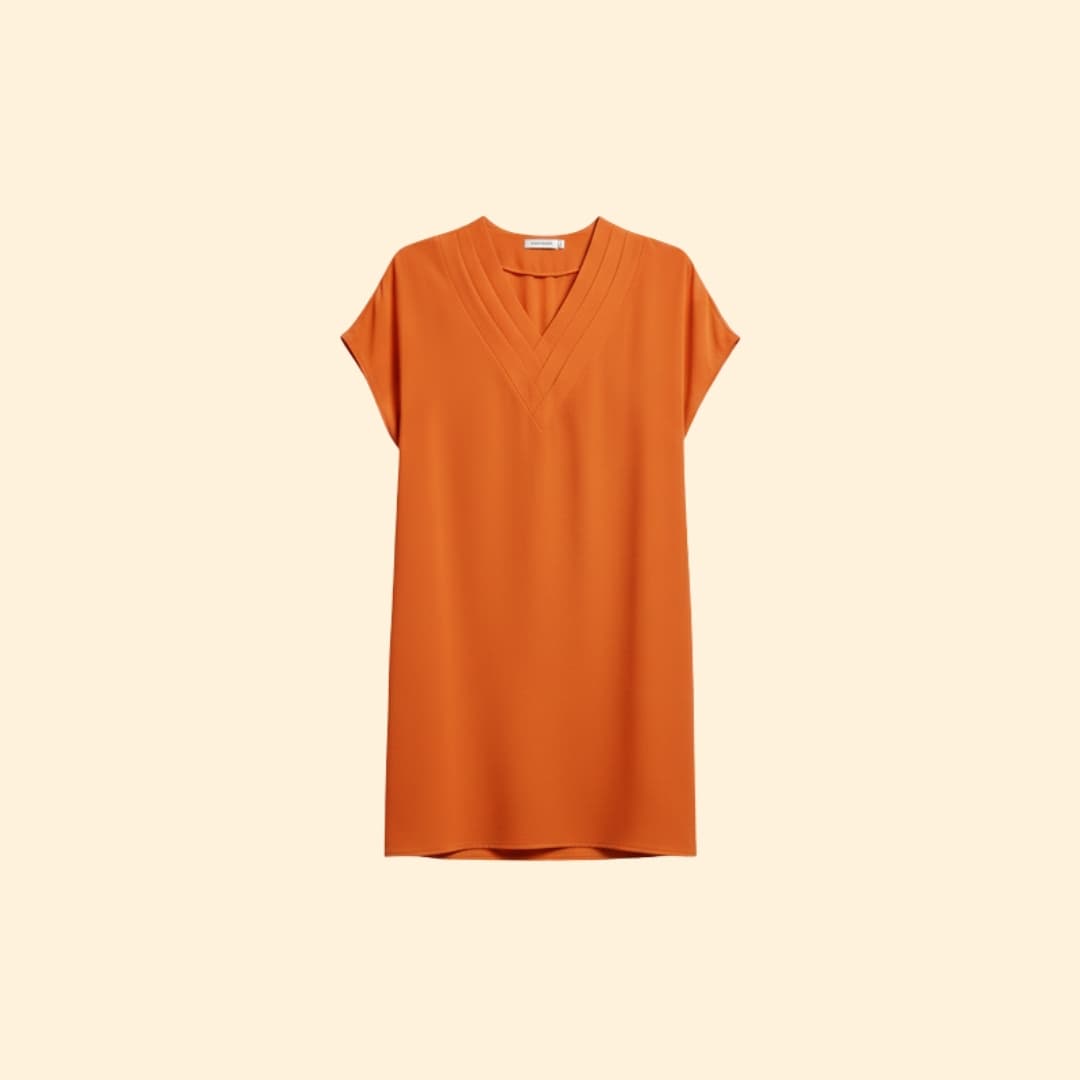 Women’s V-Neck Dress Relaxed Fit