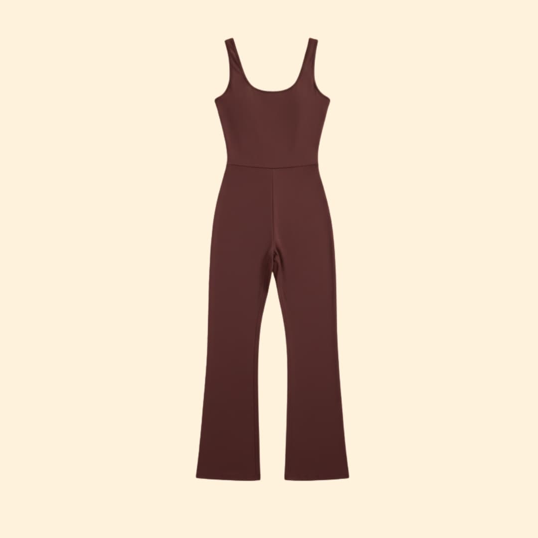 Women's Wide-Leg Jumpsuit Fitted Bodice
