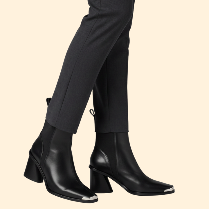 Women’s Ankle Boot with Block Heel Design