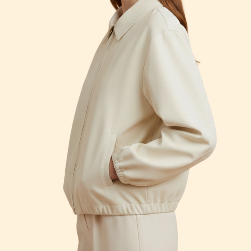 Women’s Bomber Jacket with Modern Collar