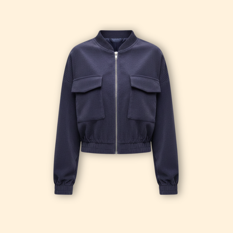 Women’s Bomber Jacket with Pockets