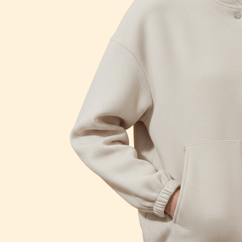 Women's Bomber Jacket with Practical Side Pockets