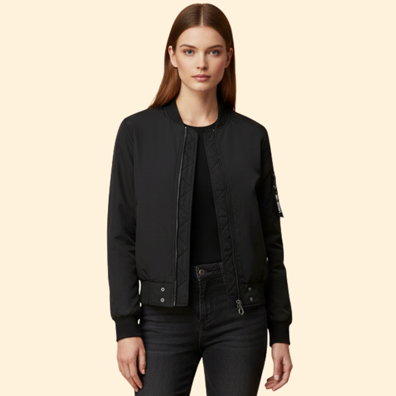 Women’s Bomber Jacket with Side Panels