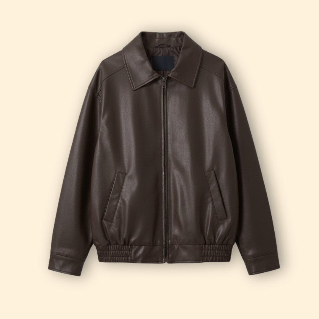 Women’s Bomber Jacket with Elastic Hem