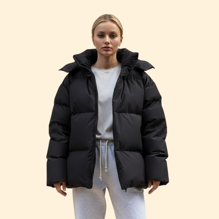Women’s Quilted Jacket with High Collar