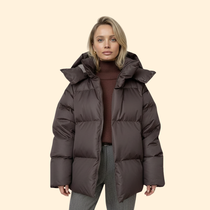 Women’s Quilted Jacket with High Collar
