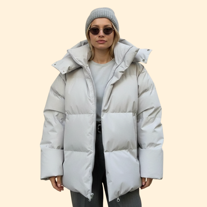 Women’s Quilted Jacket with High Collar