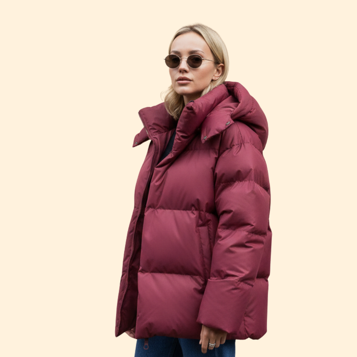 Women’s Quilted Jacket with High Collar