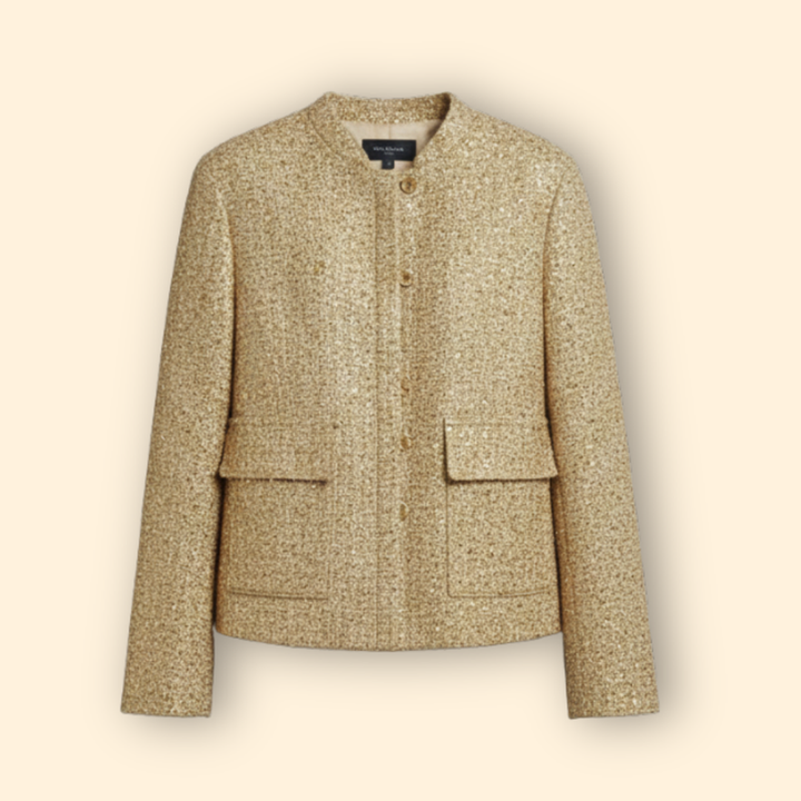 Women's Sequin Bomber Jacket with Relaxed Fit