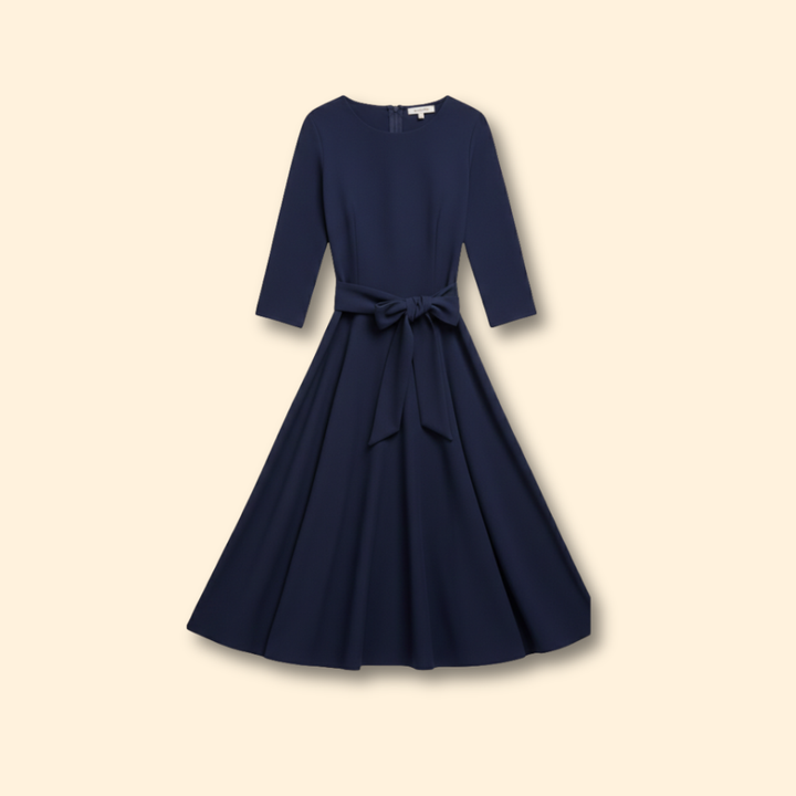 Women’s Elegant Dress with Tie Waist